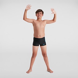 Boxer de bain Garçon Placement noir/bleu - 5-6