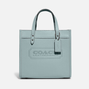 Coach Women's Polished Pebble Field Tote Bag 22 - Aqua