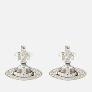 Vivienne Westwood Pina Bas Relief Silver-Tone and Crystal Earrings