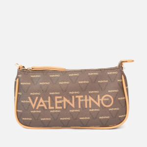Valentino Liuto Logo Print Faux Leather Shoulder Bag