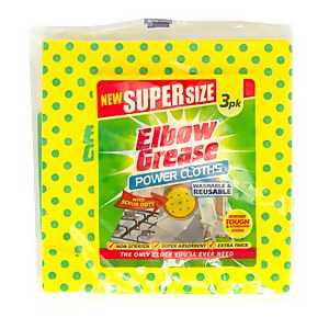 Elbow Grease Super Size Power Cloths - 3 Pack