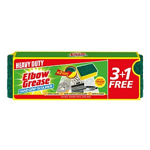 Elbow Grease Sponge Scourers - 4 Pack