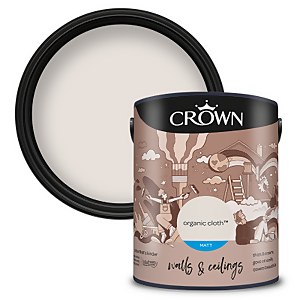 Crown Matt Emulsion Paint Organic Cloth - 5L