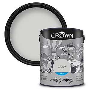 Crown Matt Emulsion Paint Taffeta - 5L