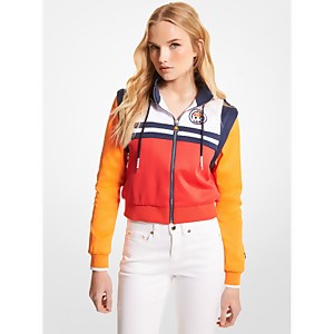 MK X ellesse Color-Block Cotton Blend Zip-Up Jacket - S