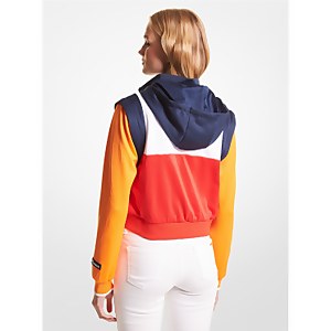 MK X ellesse Baumwollreißverschlussjacke in Farbblock-Optik für Damen