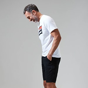 Men's Grey Fangs Peak Short Sleeve Tee White