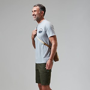Grossglockner MTN Short Sleeve Tee für Herren - Dunkelgrau