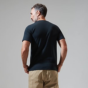 Men's Grey Fangs Peak Short Sleeve Tee Black