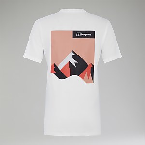Boyfriend Dolomites MTN Short Sleeve Tee für Damen - Weiß