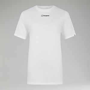 Boyfriend Dolomites MTN Short Sleeve Tee für Damen - Weiß