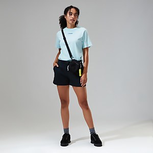 Women's Boyfriend Dolomites Mtn Short Sleeve Tee Light Blue - 12