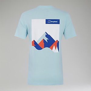 Boyfriend Dolomites MTN Short Sleeve Tee für Damen - Hellblau