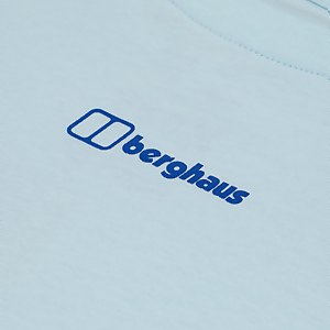 Boyfriend Dolomites MTN Short Sleeve Tee für Damen - Hellblau