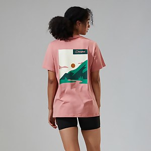 Women's Boyfriend Buttermere Short Sleeve Tee Pink