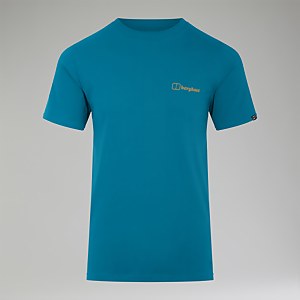 Men's Snowdon Colour Logo Short Sleeve Tee Dark Turquoise