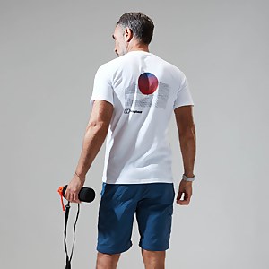 Men's Snowdon Colour Logo Short Sleeve Tee White