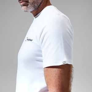 Men's Snowdon Colour Logo Short Sleeve Tee White