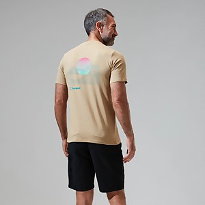 Snowdon Colour Logo Short Sleeve Tee für Herren - Naturfarben