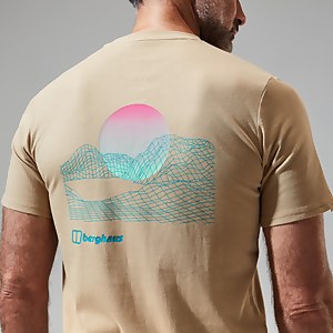 Snowdon Colour Logo Short Sleeve Tee für Herren - Naturfarben