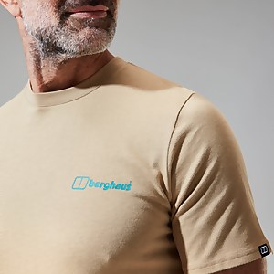 Snowdon Colour Logo Short Sleeve Tee für Herren - Naturfarben