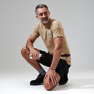 Snowdon Colour Logo Short Sleeve Tee für Herren - Naturfarben