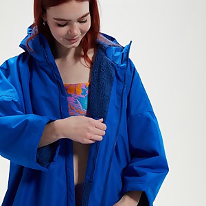 Poncho de change plage Adulte Bleu