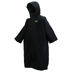 Thermal Dry Change Bademantel für Erwachsene in Schwarz/Grün