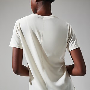 Relaxed Super Stretch Tech T-Shirt für Damen - Naturfarben