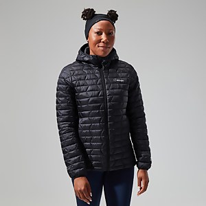Cuillin Isolierter Hoodie für Damen - Schwarz/Grau