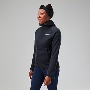 Heuberg Hoodie für Damen - Schwarz/Grau