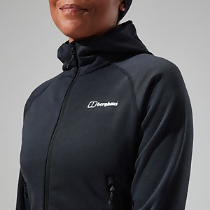 Heuberg Hoodie für Damen - Schwarz/Grau