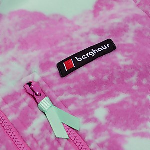 Unisex Prism Print Trango Half-zip Fleece - Light Green/Purple