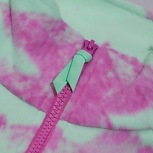 Unisex Prism Print Trango Half-zip Fleece - Light Green/Purple