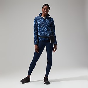 Navala Half Zip Fleece für Damen - Blau/Dunkelblau
