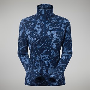 Navala Half Zip Fleece für Damen - Blau/Dunkelblau