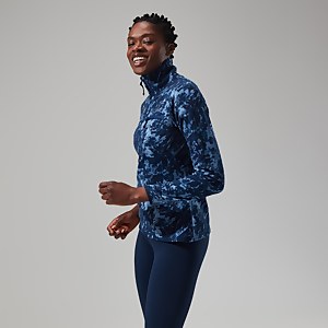 Navala Half Zip Fleece für Damen - Blau/Dunkelblau