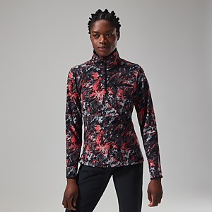 Navala Half Zip Fleece für Damen - Hellgrau/Dunkelgrau
