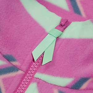 Unisex Prism Print Trango Half-zip Fleece - Purple/Turquoise