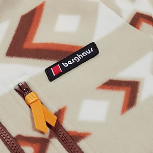 Unisex Prism Print Trango Half-zip Fleece - Natural/Brown