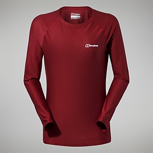 24/7 Long Sleeve T-Shirt für Damen - Dunkelrot