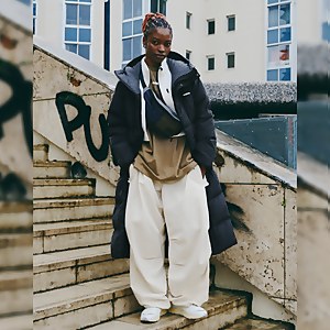 Women's Saffren Down Duster Hooded Jacket - Black