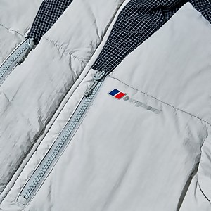 Women's Saffren Down Duster Hooded Jacket - Light Grey/Black