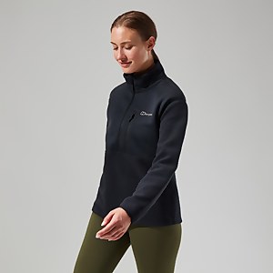 Fadley Half Zip Fleece für Damen - Schwarz