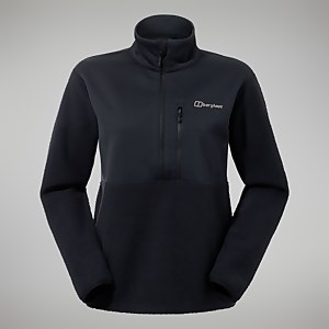 Fadley Half Zip Fleece für Damen - Schwarz