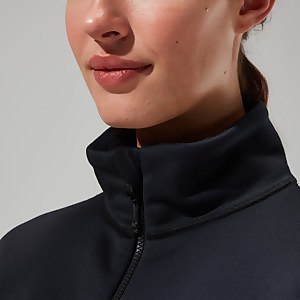 Fadley Half Zip Fleece für Damen - Schwarz