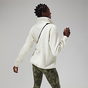 Women's Hawksker Half Zip Fleece - Natural