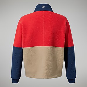 Houlton Half Zip Fleece für Herren - Dunkelblau/Naturfarben