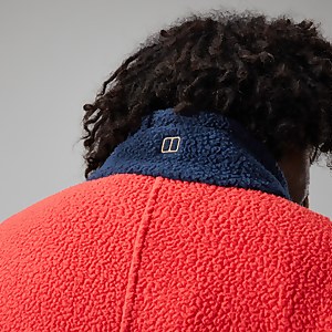 Houlton Half Zip Fleece für Herren - Dunkelblau/Naturfarben