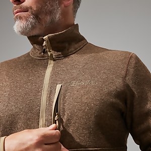 Carnell Half Zip Fleece für Herren - Naturfarben